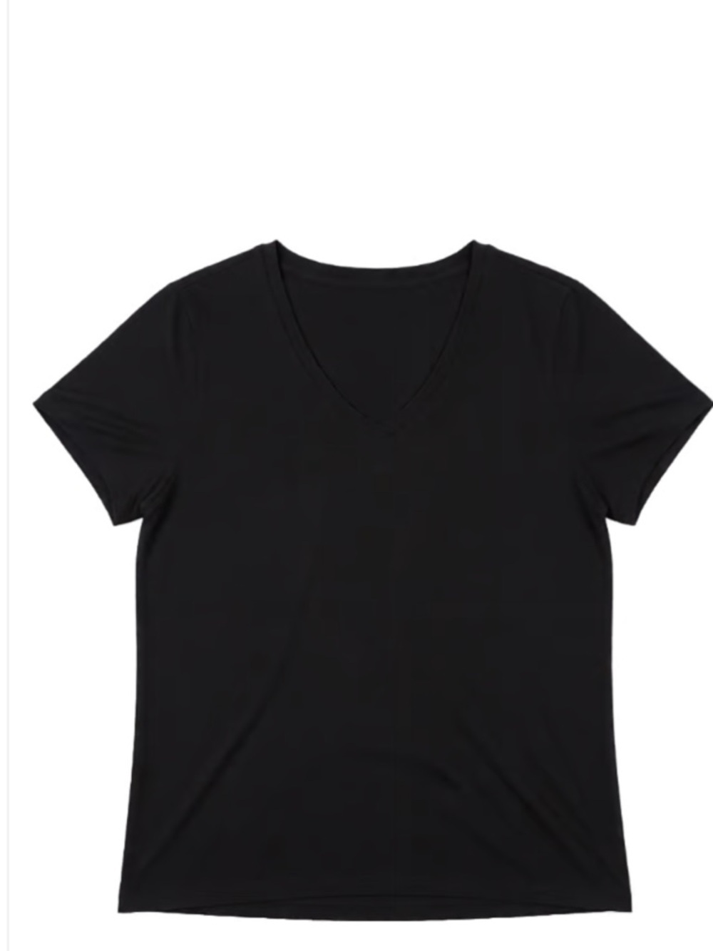 a new day Women’s Black V-Neck Short Sleeve Tee Size Large - Picture 2 of 9